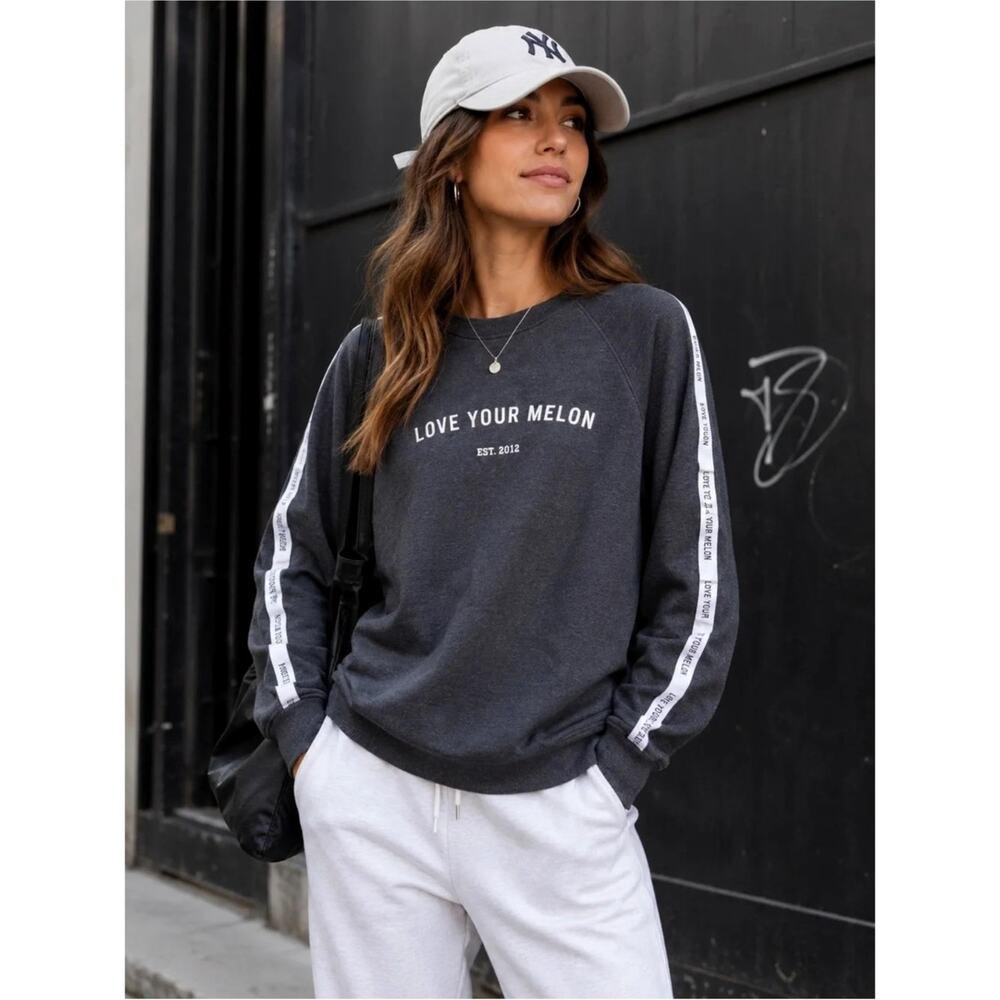 LOVE YOUR MELON Blue Cotton Sweatshirt Made in USA L
